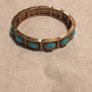 Lia Sophia turquoise stretch bracelet